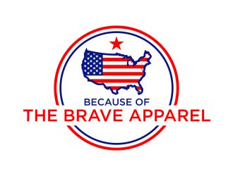Because of the Brave Apparel logo design by scolessi