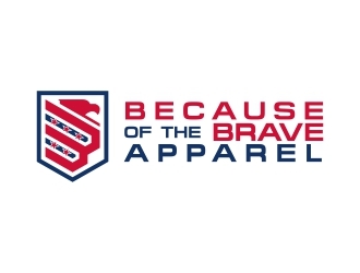Because of the Brave Apparel logo design by rizuki