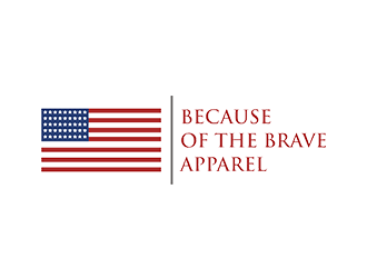 Because of the Brave Apparel logo design by EkoBooM