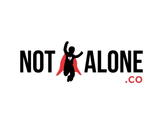 NOT ALONE .co logo design by cikiyunn