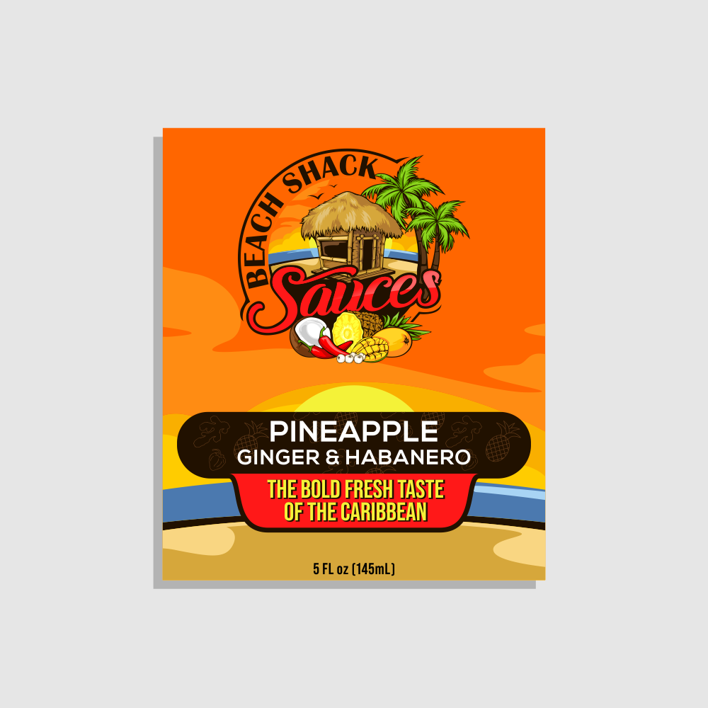 Beach Shack Sauces logo design by brandshark