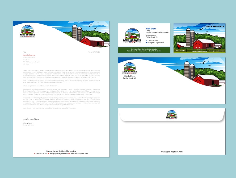 Apex Organix logo design by Boomstudioz