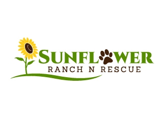 Sunflower Ranch N Rescue  logo design by jaize