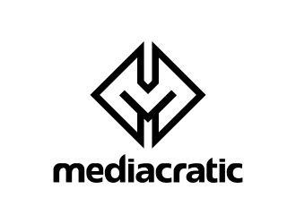 Mediacratic logo design by excelentlogo