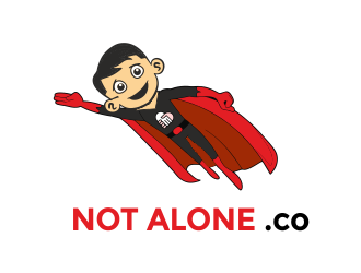 NOT ALONE .co logo design by aldesign