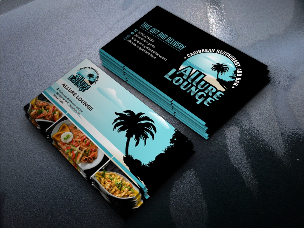 ALLURE LOUNGE (CARIBBEAN SEAFOOD RESTAURANT AND BAR) logo design by zizze23
