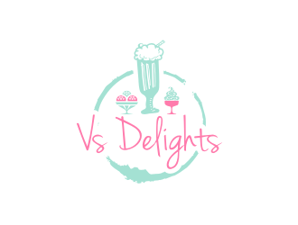 Vs Delights logo design by sodimejo