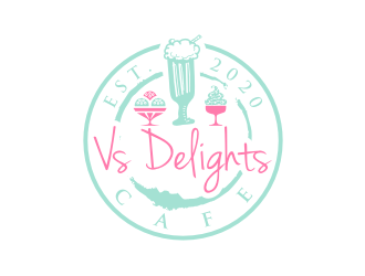 Vs Delights logo design by sodimejo