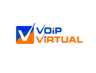 VoipVirtual.com logo design by BeDesign