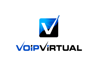 VoipVirtual.com logo design by BeDesign
