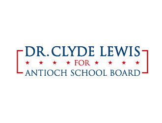 Clyde Lewis for Antioch School Board logo design by Ultimatum