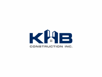 KHB Construction or Kitchen   Home   Bath inc  logo design by violin