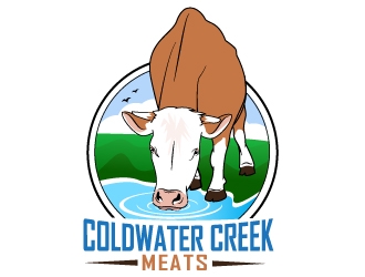 Cold Water Creek Meats logo design by Suvendu
