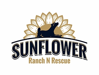 Sunflower Ranch N Rescue  logo design by gitzart