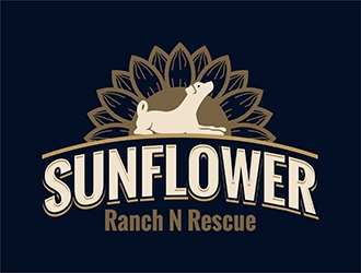 Sunflower Ranch N Rescue  logo design by gitzart