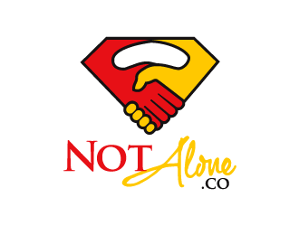 NOT ALONE .co logo design by bluespix