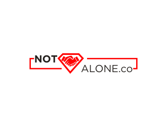 NOT ALONE .co logo design by protein