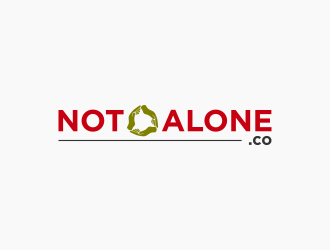 NOT ALONE .co logo design by zoominten