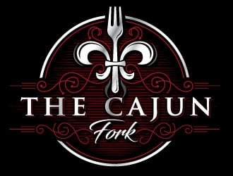 The Cajun Fork logo design by REDCROW
