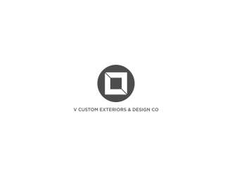 V Custom Exteriors & Design Co. logo design by ayda_art