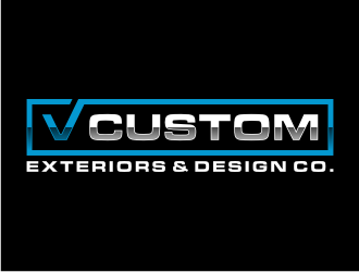 V Custom Exteriors & Design Co. logo design by puthreeone