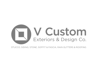 V Custom Exteriors & Design Co. logo design by GemahRipah