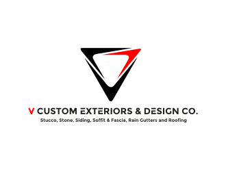 V Custom Exteriors & Design Co. logo design by protein