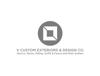 V Custom Exteriors & Design Co. logo design by tejo