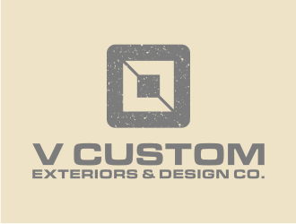 V Custom Exteriors & Design Co. logo design by puthreeone