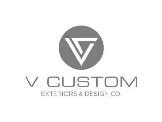 V Custom Exteriors & Design Co. logo design by GemahRipah
