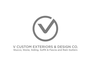 V Custom Exteriors & Design Co. logo design by tejo