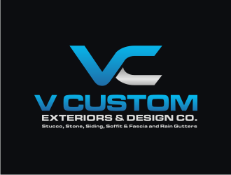 V Custom Exteriors & Design Co. logo design by tejo