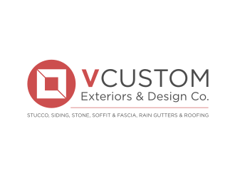 V Custom Exteriors & Design Co. logo design by GemahRipah