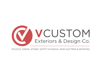 V Custom Exteriors & Design Co. logo design by GemahRipah