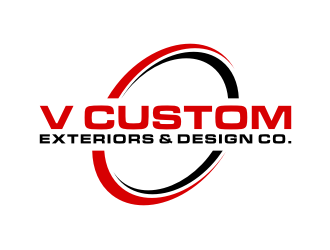 V Custom Exteriors & Design Co. logo design by puthreeone