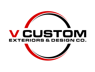 V Custom Exteriors & Design Co. logo design by puthreeone