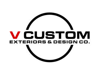 V Custom Exteriors & Design Co. logo design by puthreeone