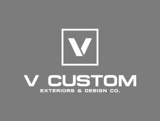 V Custom Exteriors & Design Co. logo design by maserik