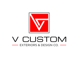 V Custom Exteriors & Design Co. logo design by GemahRipah