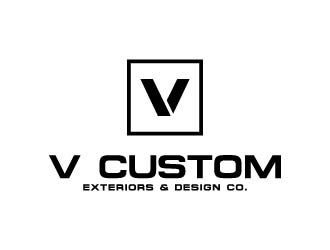 V Custom Exteriors & Design Co. logo design by maserik