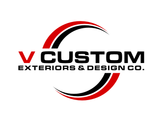V Custom Exteriors & Design Co. logo design by puthreeone
