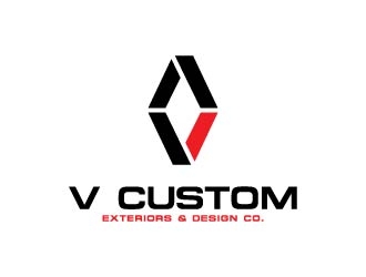 V Custom Exteriors & Design Co. logo design by maserik