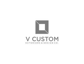 V Custom Exteriors & Design Co. logo design by haidar