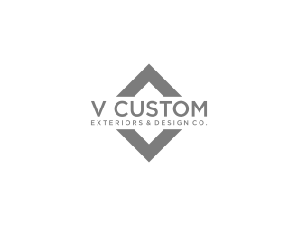 V Custom Exteriors & Design Co. logo design by haidar