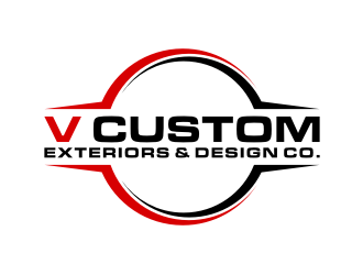 V Custom Exteriors & Design Co. logo design by puthreeone