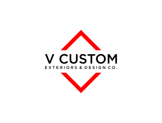 V Custom Exteriors & Design Co. logo design by haidar