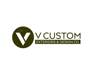 V Custom Exteriors & Design Co. logo design by pakderisher