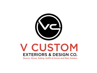 V Custom Exteriors & Design Co. logo design by tejo