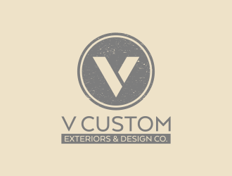 V Custom Exteriors & Design Co. logo design by pakderisher