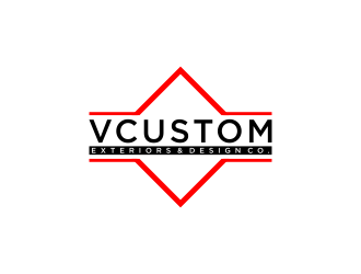 V Custom Exteriors & Design Co. logo design by haidar